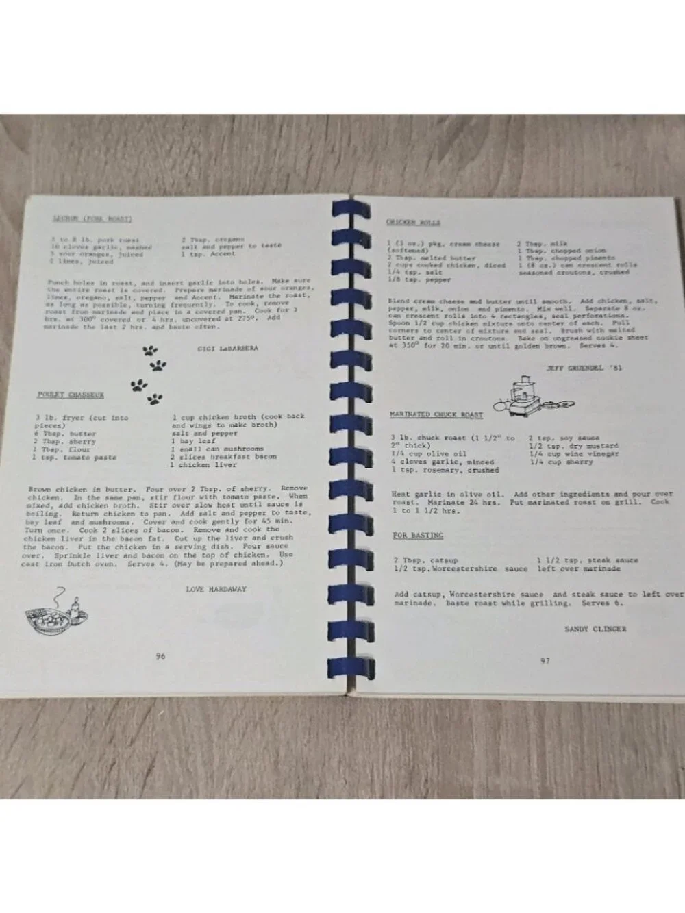 Tiger In The Kitchen Jesuit High School Tampa Fl Cookbook Vintage Spiral Bound